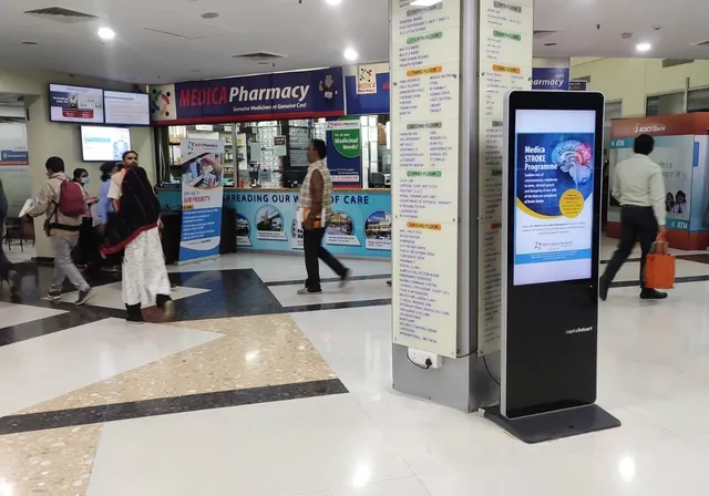 Installation at Medica Hospital Floor Standee